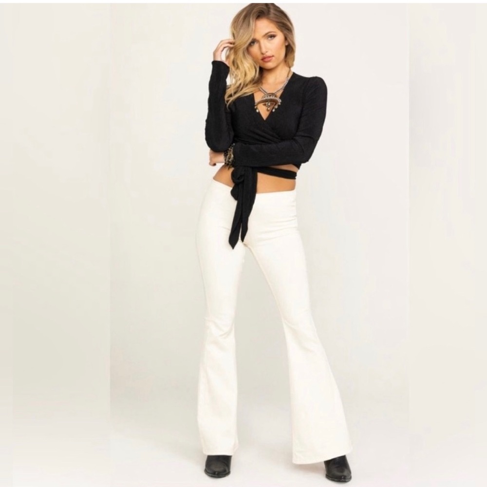 We The Free Pull On Jeans 32 | Stretch | Must Have | Cream Jeans 32 | NWT - Picture 2 of 10